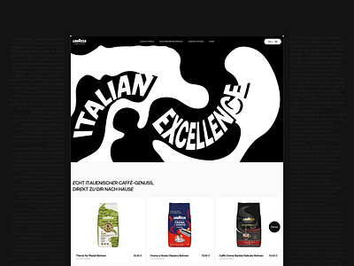 LAVAZZA - Website design for online coffee machine store design desktop design e commerce ecommerce figma minimal online store photoshop research ui ux uxui