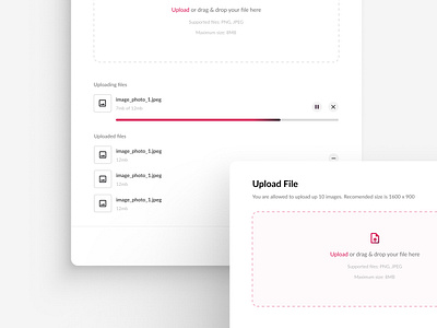 File Uploader Modal app design design product design ui uiux user interface