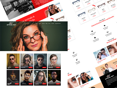 Optical Hut Branding & Website Design 🌐✨ branding design graphic design logo typography ui ux vector website