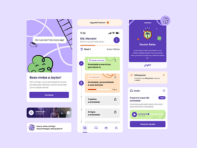 Health App - Joyter app branding graphic design health illustration logo ui ux