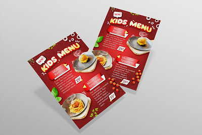Kids Menu Brochure brochure brochuredesign graphic design menu