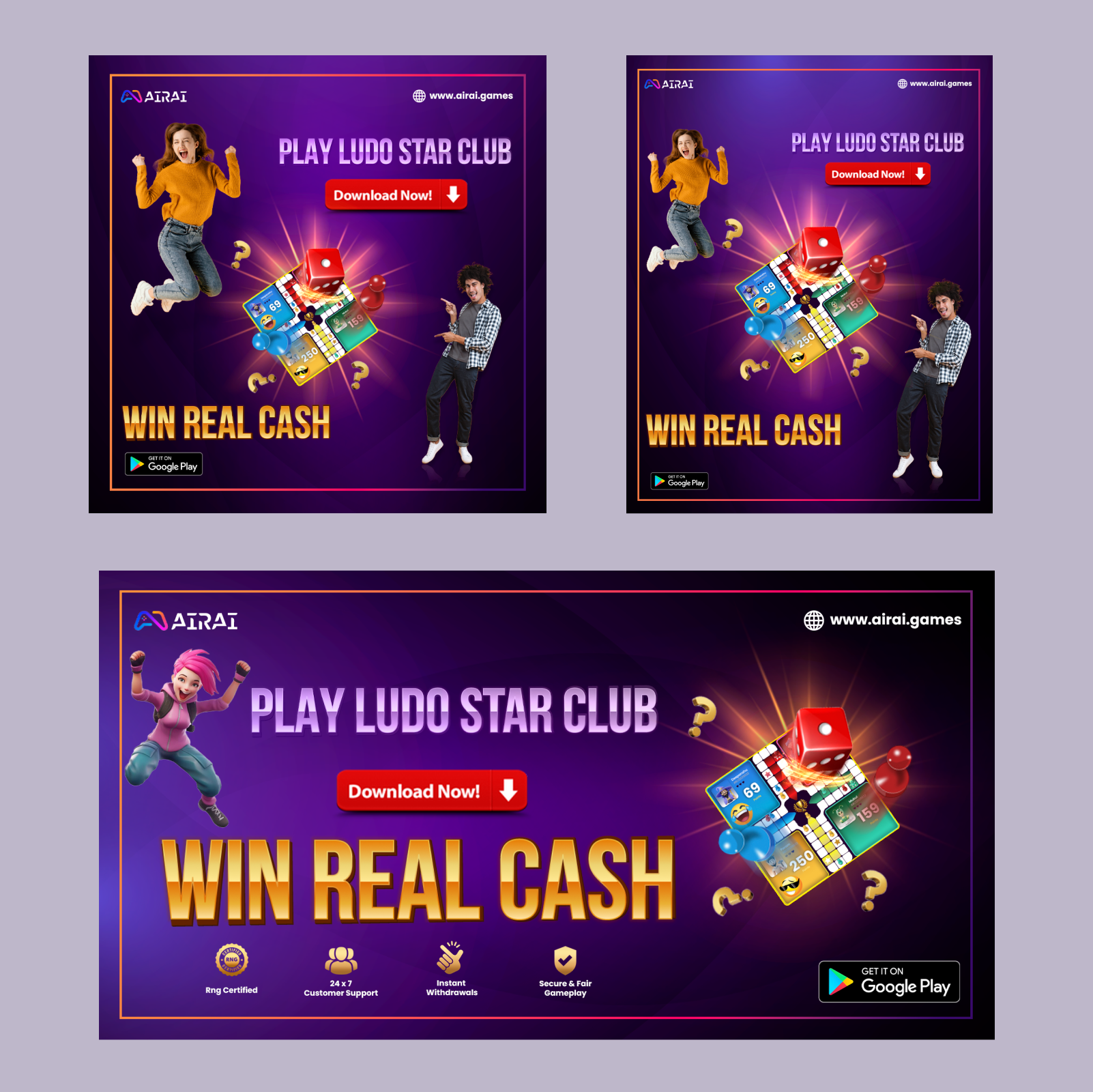 Ludo | Social Media Ads ads art design designing feature graphic feature graphic ads graphic design illustration ludo ludo ads ludo design modern poster social media social media ads social media banner social media poster ui uiux