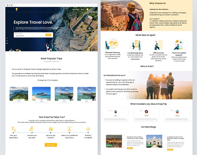 AI-powered Travel Website ai branding design figma free illustration logo mockup travel ui ux design webapp