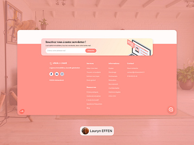 Newsletter - Clickandrent design ui webbflow webdesign