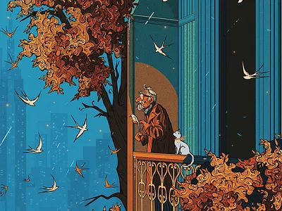 Feeding Time - Digital Illustration animation art art portfolio artist book art book cover character design concept art design digital illustration editorial graphic design illustration magazine cover motion graphics procreate storytelling