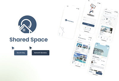 Shared Space - A UI/UX Case Study app design casestudy presentation prototypes sketching ui design ui ux ux design ux research wireframes