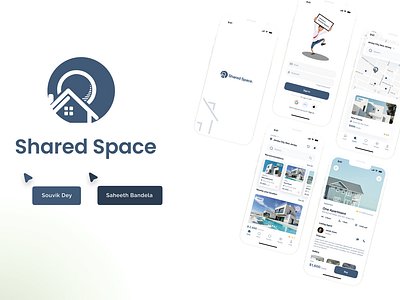 Shared Space - A UI/UX Case Study app design casestudy presentation prototypes sketching ui design ui ux ux design ux research wireframes