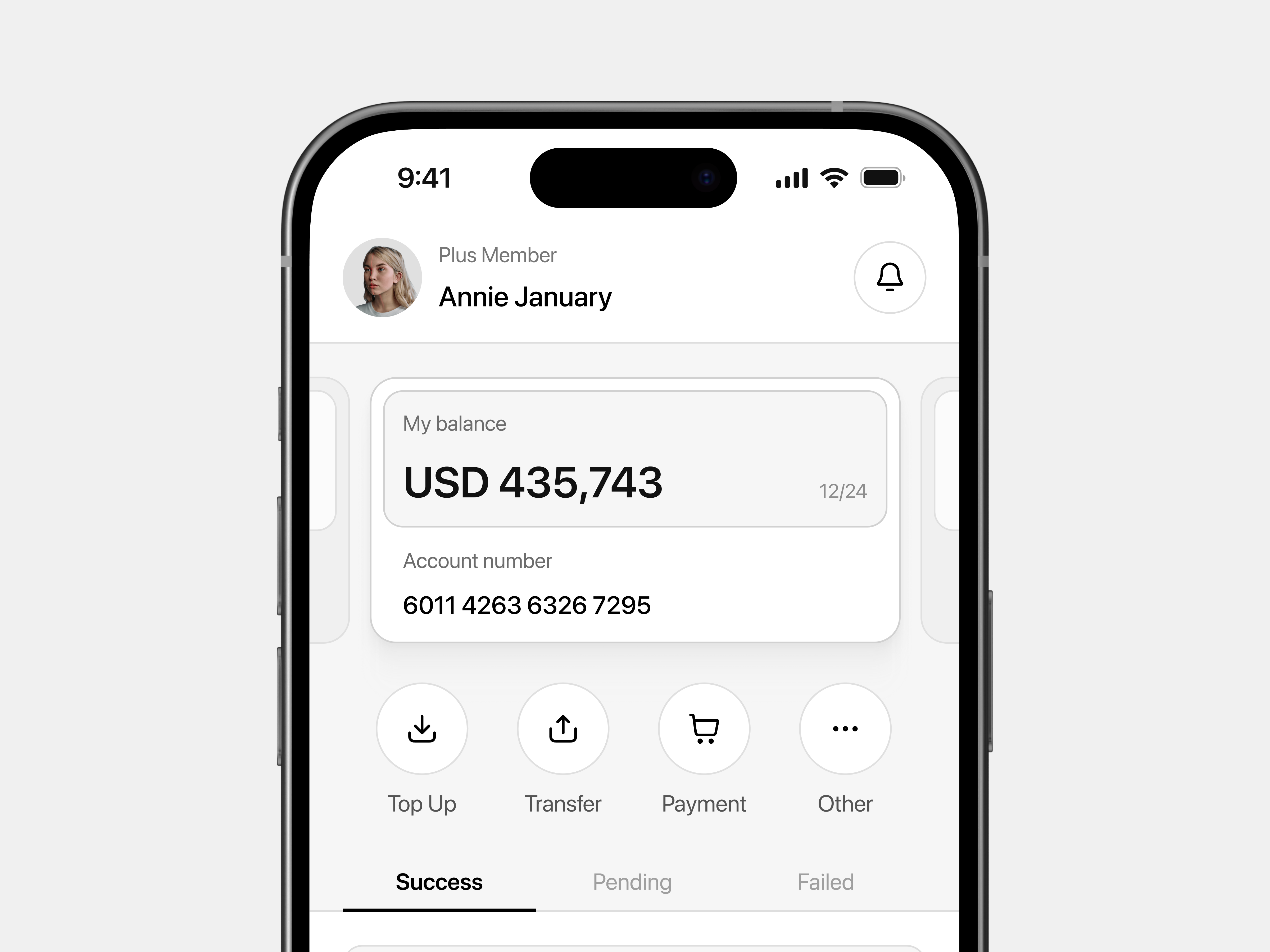 Mobile Banking App app design banking banking app card clean design digital banking e wallet fintecth iphone mobile app mobile banking money apps money management payment product design top up transfer ui uiux