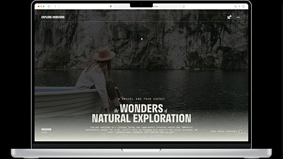 Explore Horizon figma interactions micro interactions tour tourism travels ui ux web design website