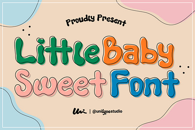 Little Baby Sweet Font alphabet animation bold cartoon cheerful cute display fancy font funny game lettering playful sweet type