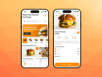 Foodely - Food Delivery Mobile App app app design clean delivery delivery app design food food app food delivery food delivery app mobile mobile app mobile app design restaurant app ui ui design uiux ux