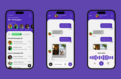 Daily UI 009 - Chat App UI app design chat app ui daily ui product design ui ux