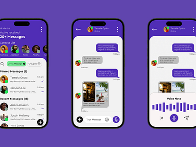 Daily UI 009 - Chat App UI app design chat app ui daily ui product design ui ux