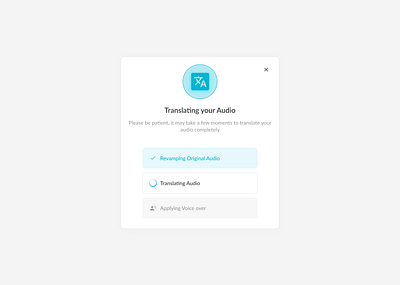 Project Timeline - Translate Modal