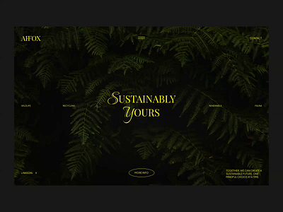 Affox - Sustainable Living branding colors creative design fonts home page design homepage search typeface typographies ui ui design uixu web design website website design