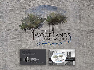 Woodlands of Robey Avenue architectural rendering brand identity branding graphic design illustration logo photography typography uiux