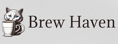 Brew Haven branding café logo