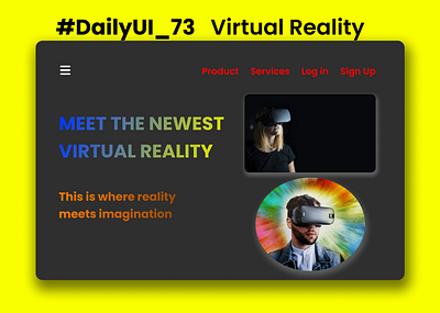 #DailyUI_073 - Virtual Reality graphic design ui