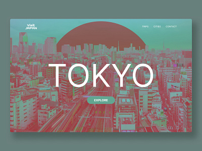 Tokyo design concept ai concept design designconcept figma graphic design illustration landing landingconcept landingpage ui ux uxui web webdesign webdesignconcept