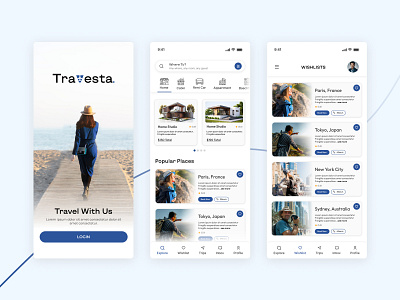 Travel App UI Design app design graphic design travel app travel app design ui ui ux