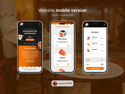 Website mobile version design figma ui webdesign