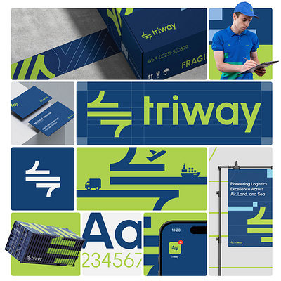 Triway branding graphic design logo