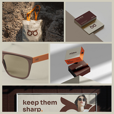 BOOMA Eyewear branding graphic design logo