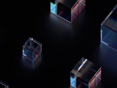 Glass blocks 3d abstract animation background black blender blocks branding cover cubes dark data design endless futuristic glass loop render shape technology