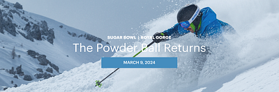 Sugar Bowl Ski Resort Powder Ball 2024 branding design graphic design