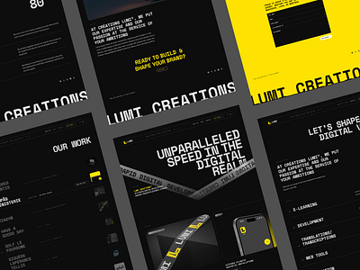 Lumi Creations - Web branding design graphic design logo mobile typography ui ux web