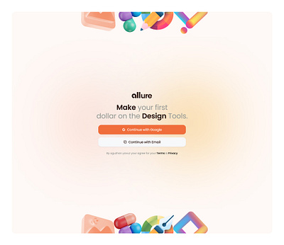 allure Account Page account animation app branding button design designsystem graphic design illustration landingpage logo signup ui ux vector web