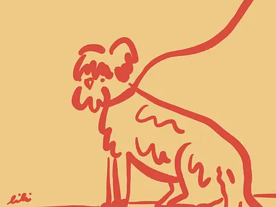 The doggie illustration illustrationoftheday minimal