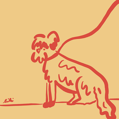The doggie illustration illustrationoftheday minimal