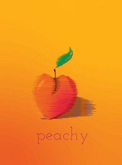 peachy design graphic design illustration poster print vector