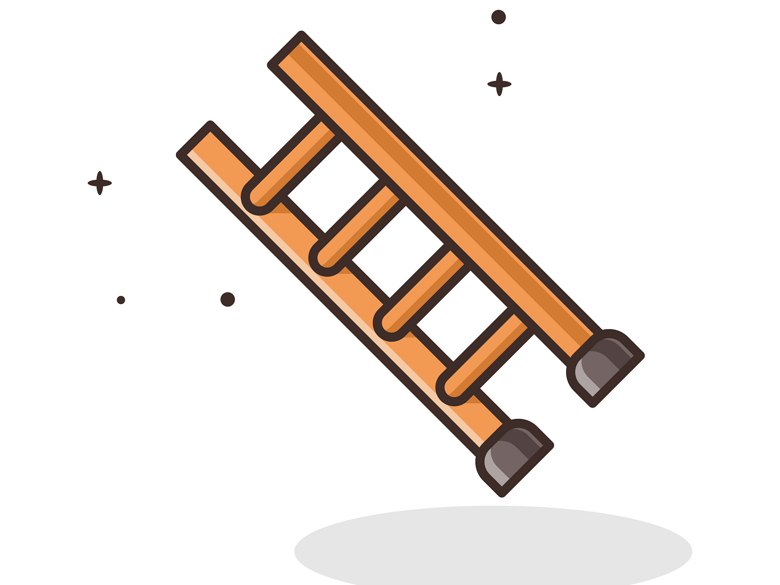 Ladder Cartoon by Muhammad Arifin on Dribbble