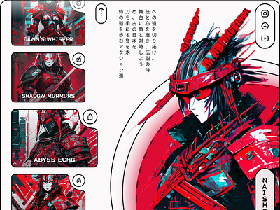 Futuristic Anime Cyberpunk Interface anime animeinterface animestyle branding cyberpunk cyberpunkart cyberpunkdesign design digital product digitalart figma game gamedesign gameui gaming graphic design interfacedesign interfaces ui uiuxdesign