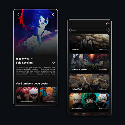 Modern Design Anime Streaming (Mobile) animationapp anime animestreaming app appdesign appdevelopment branding design digital product figma graphic design interfaces intuitivedesign mobile mobileapp streaming tech ui userexperience userfriendly