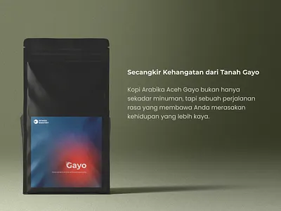 Gayo Arabica Coffee Packaging Mockup arabica branding coffee concept design gayo logo mockup