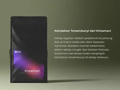Bali Kintamani Robusta Coffee Packaging Mockup bali branding design kintamani mockup packaging robust