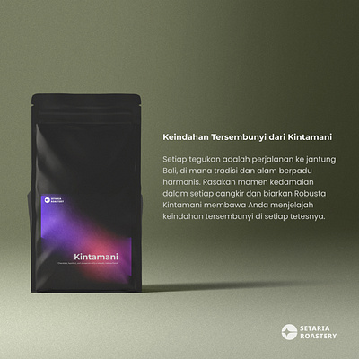 Bali Kintamani Robusta Coffee Packaging Mockup bali branding design kintamani mockup packaging robust