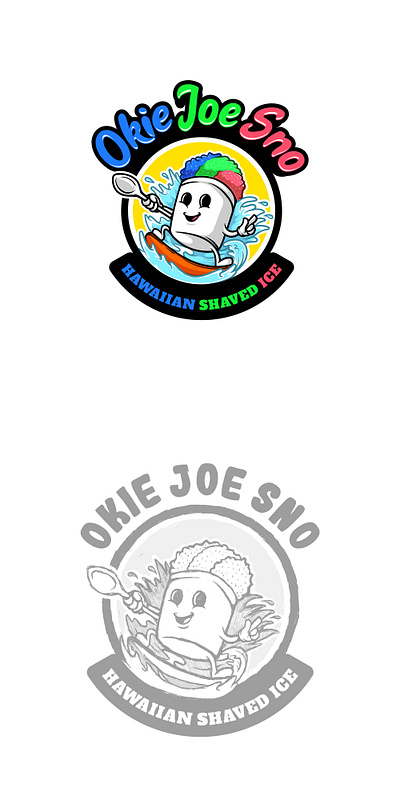 Design Project - Okie Joe Sno animation branding business cartoon design graphic design illustration isolated logo ui vector white