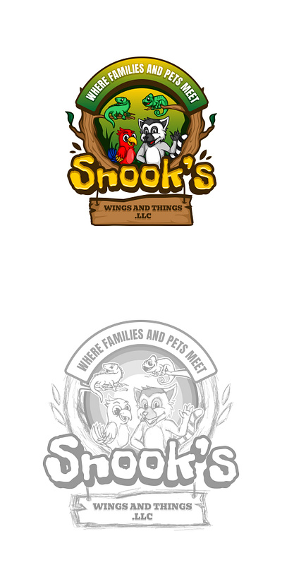 Design Project - Snooks wings & things animation branding business cartoon design graphic design illustration isolated logo motion graphics ui vector white