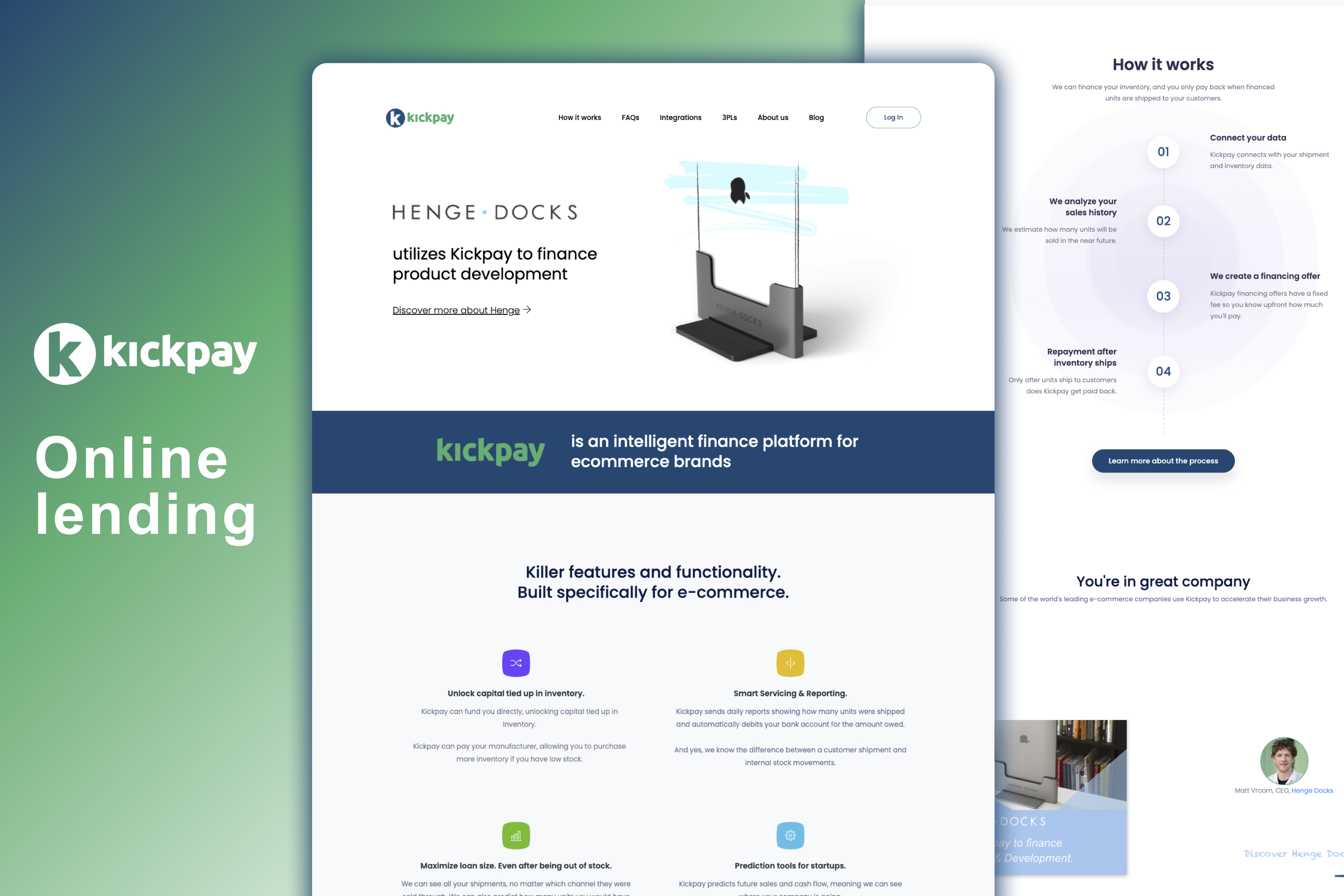 Kickpay branding graphic design logo ui