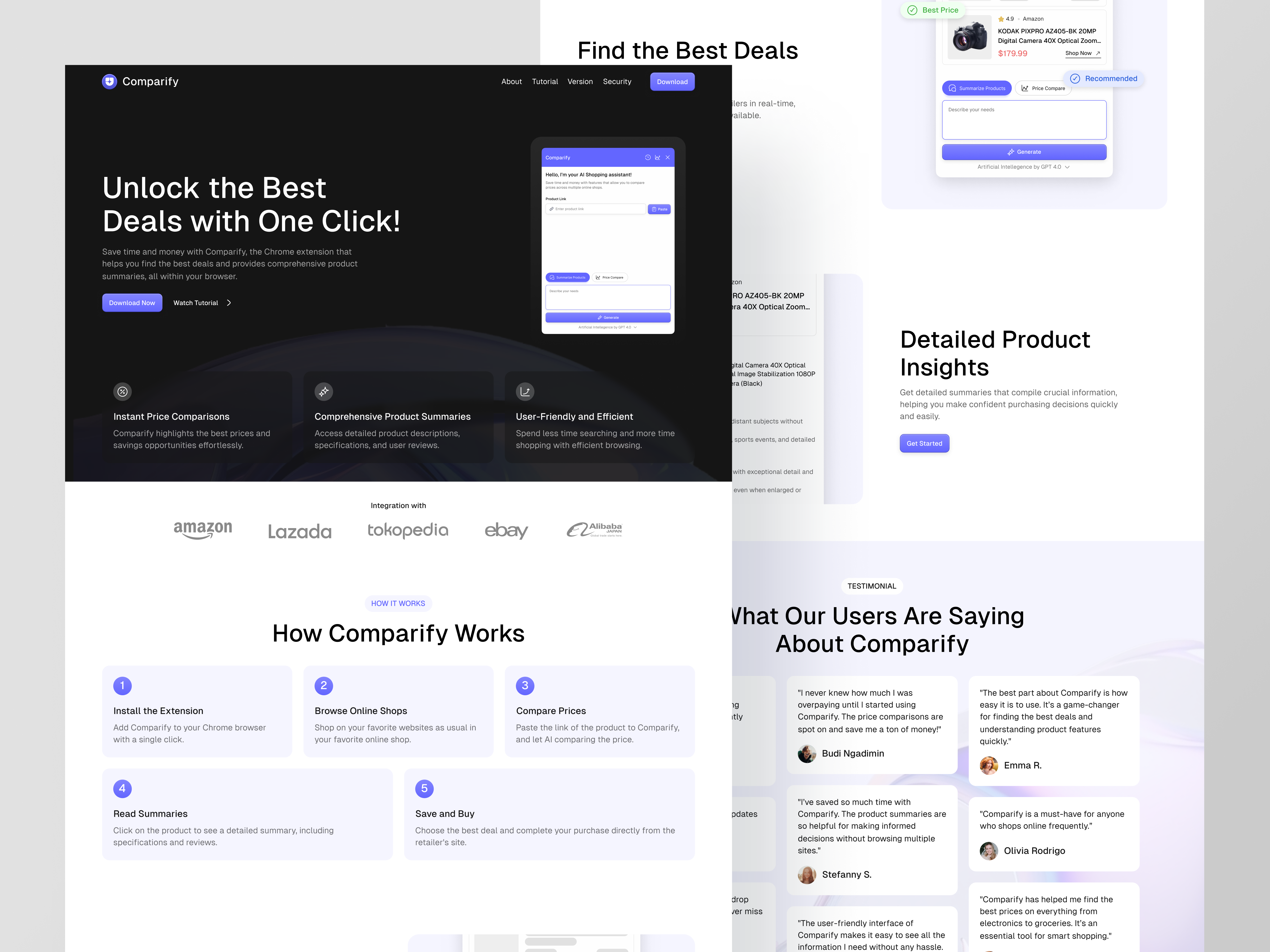 Example of 1 Landing Page Design