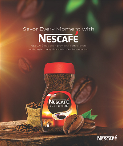 NESCAFE branding graphic design