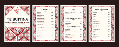 Menu For Traditional Albanian Cuisine