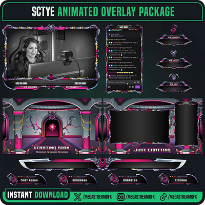 Reaper theme Stream Overlay Package banner