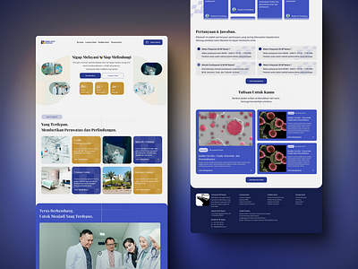 Modern Hospital Company Profile Web Design cleandesign companyprofilewebdesign healthcare homepagedesign hospitalhomepagedesign moderndesign uiuxdesign webdesign