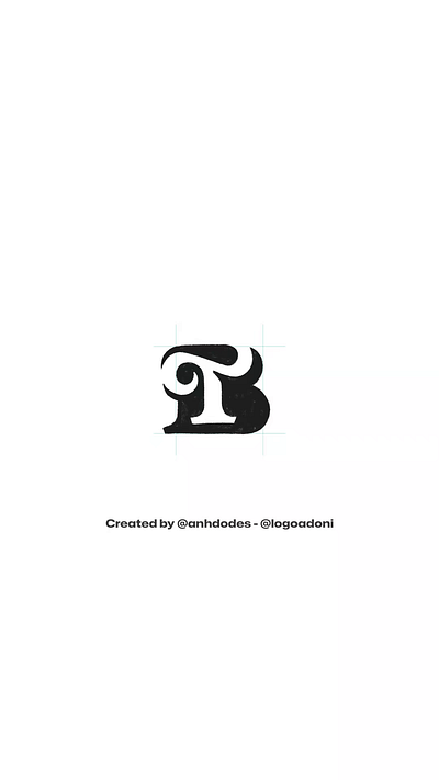 Classical lettering BT TB monogram typography logo for sale anhdodes branding design illustration logo logo design logo designer logodesign minimalist logo minimalist logo design ui