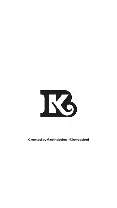 Classical BK KB monogram typography logo for sale anhdodes branding design illustration logo logo design logo designer logodesign minimalist logo minimalist logo design